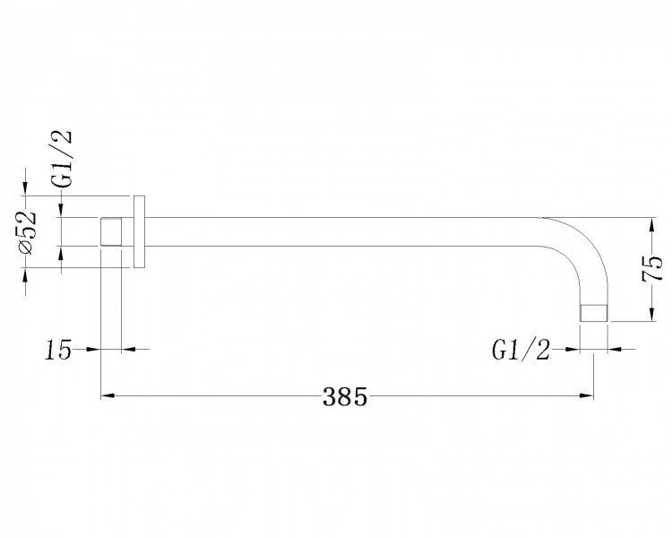 Braccio per soffione doccia - 2602