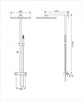 Colonna doccia termostatica SEDAL 8921B BASIC