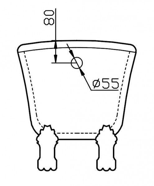Vasca da bagno autoportante PARIS PREMIUM