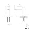 Rubinetto per lavabo LAVOA S