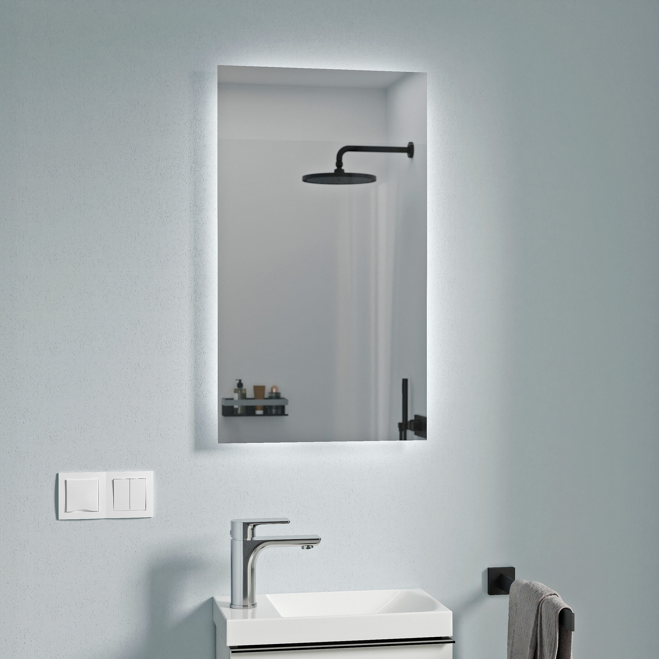 Mobile bagno WC ospiti TIM 40 cm con lavabo