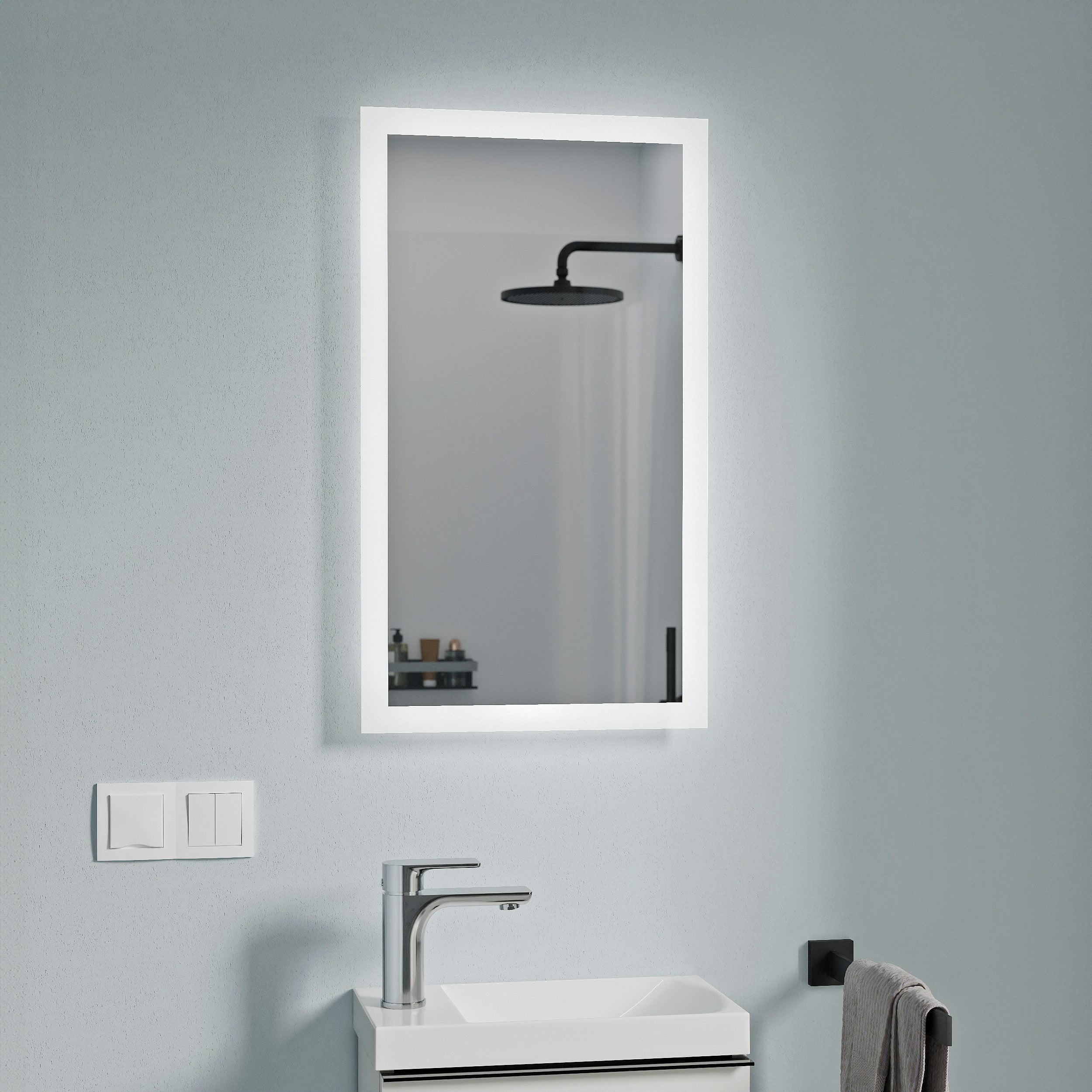 Set di mobili da bagno VIREO 40 cm con lavabo