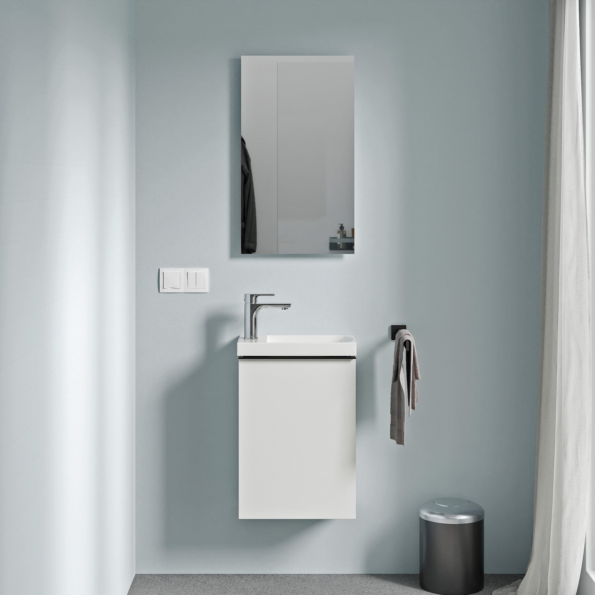 Mobile bagno WC ospiti TIM 40 cm con lavabo