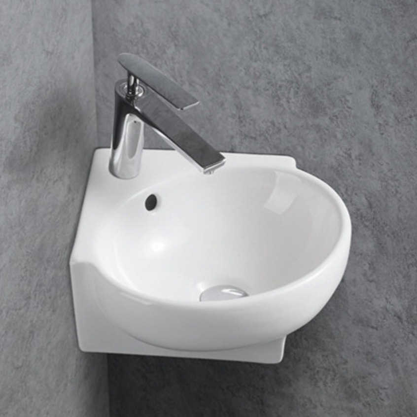 Lavabo angolare Lavabo in ceramica a parete KW198A per il WC ospiti
