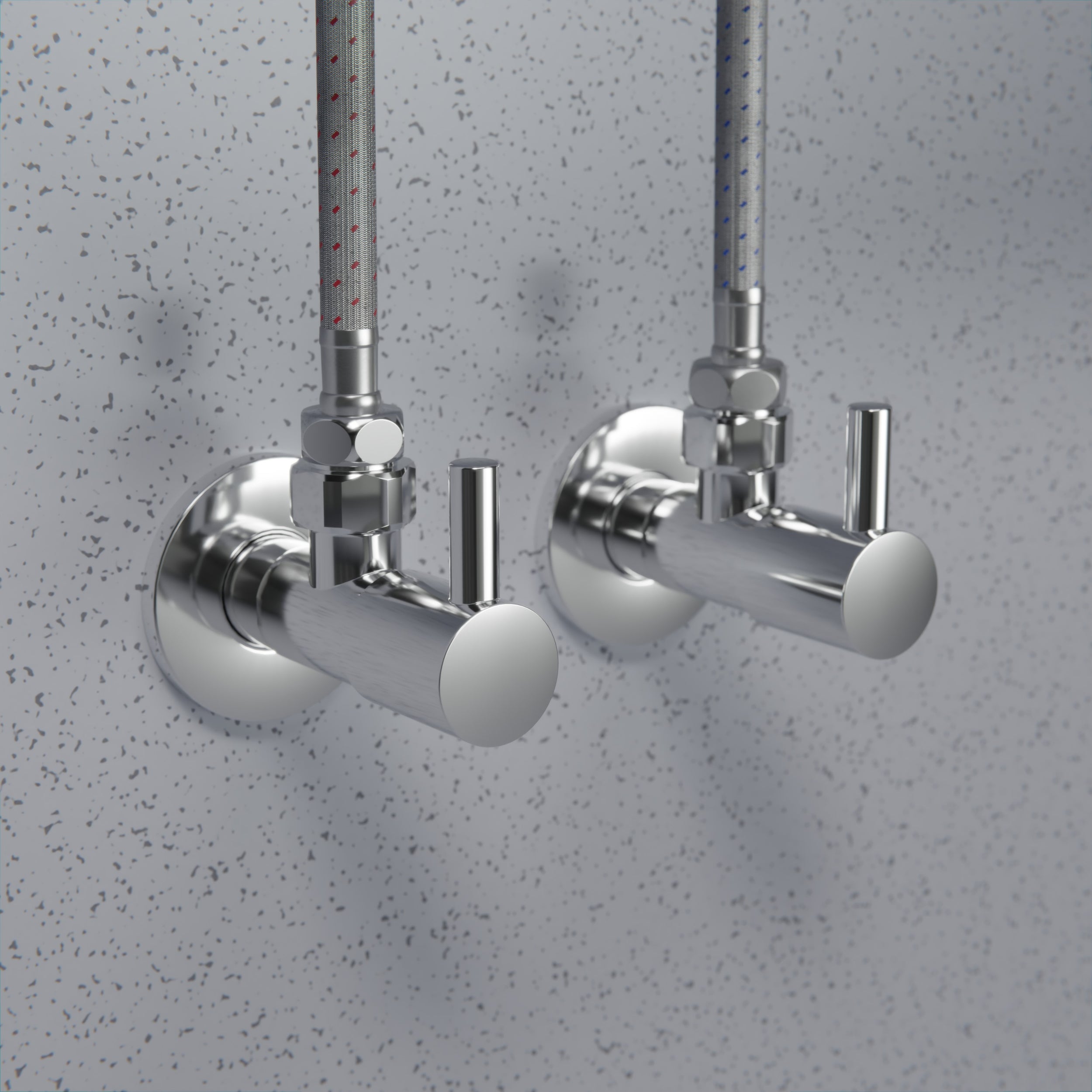 Valvola d'angolo di design confezione da 2