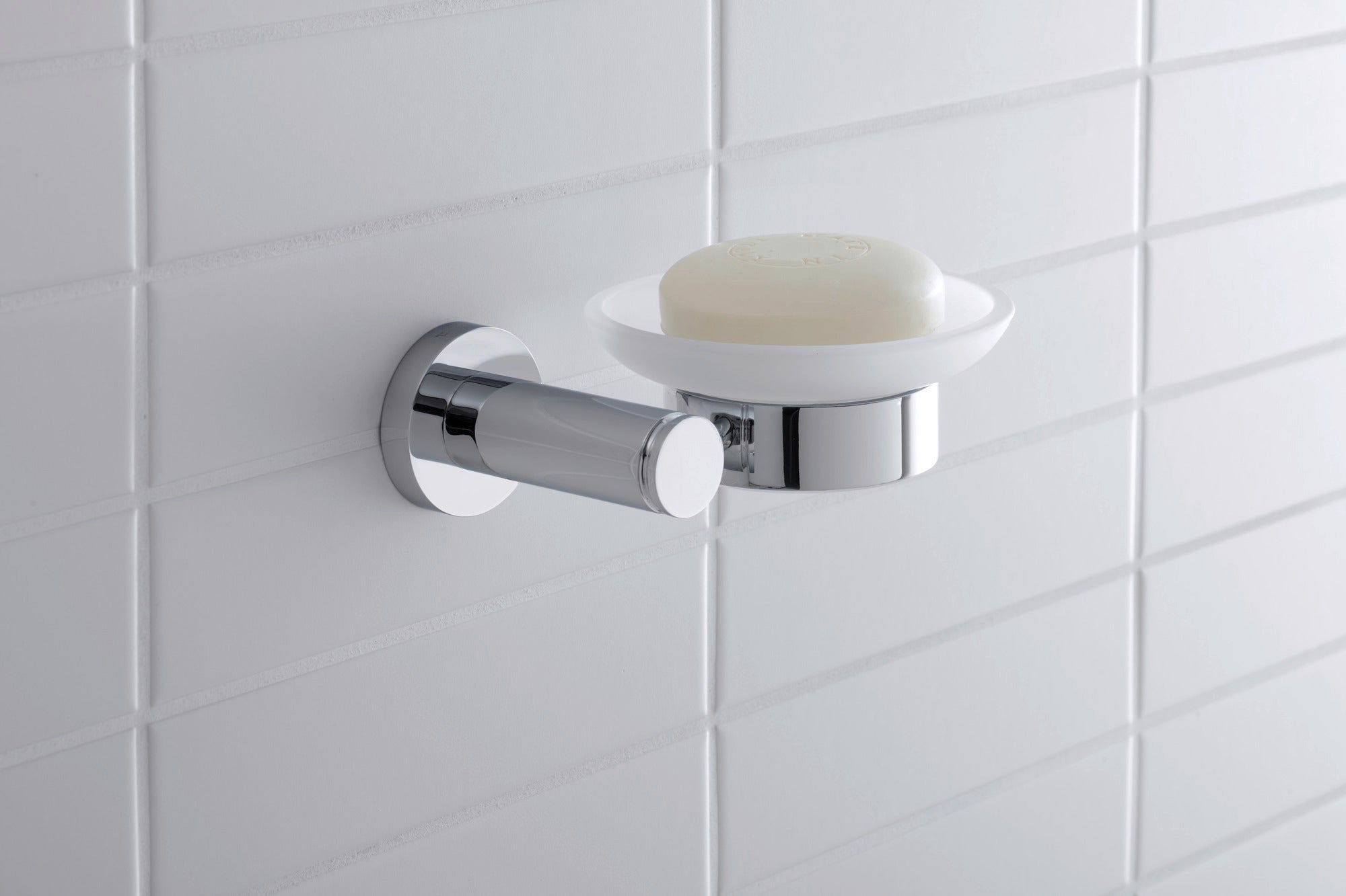 Duravit D-Code portasapone Ø10 cm per 1 sapone