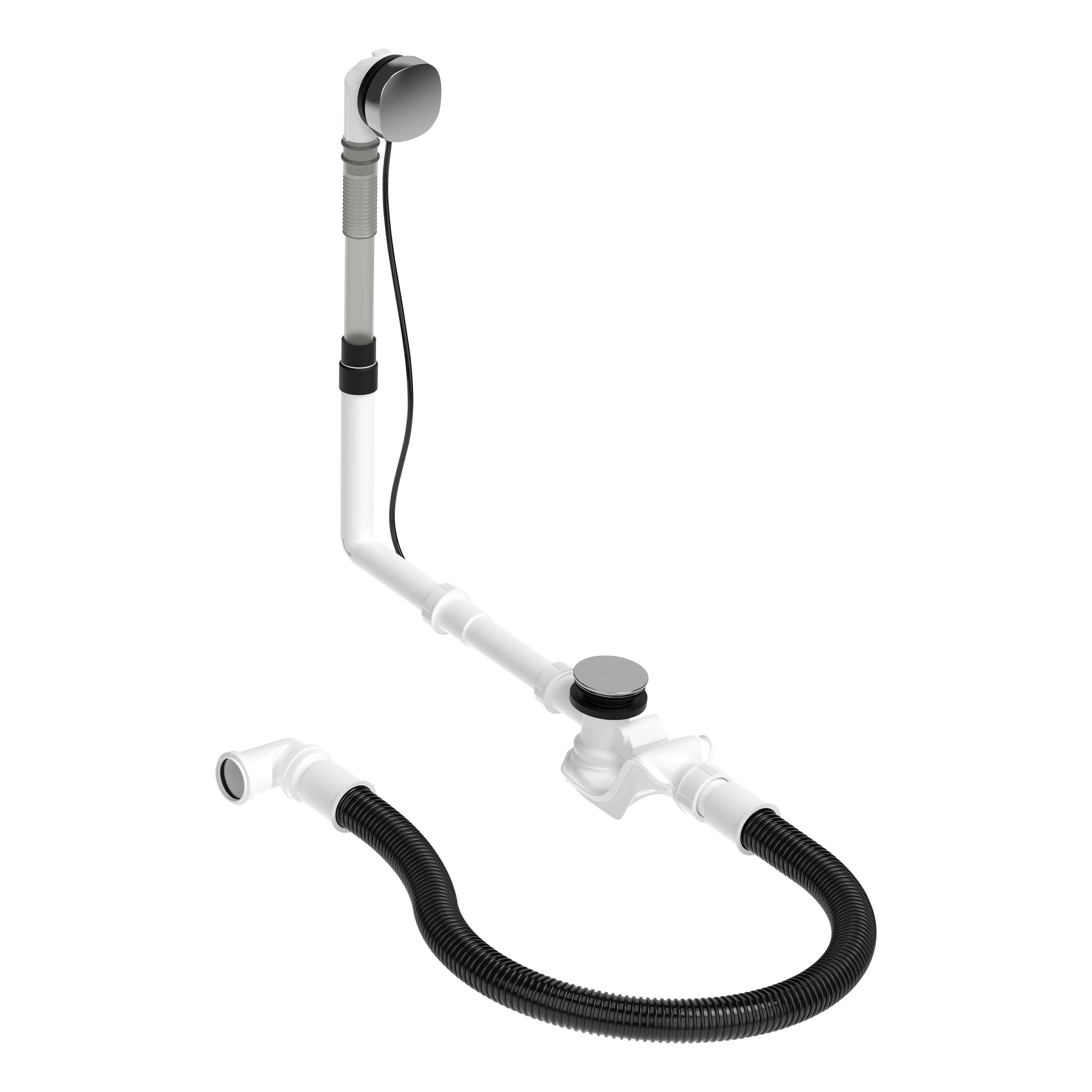 Set di scarico e troppopieno Duravit cromo