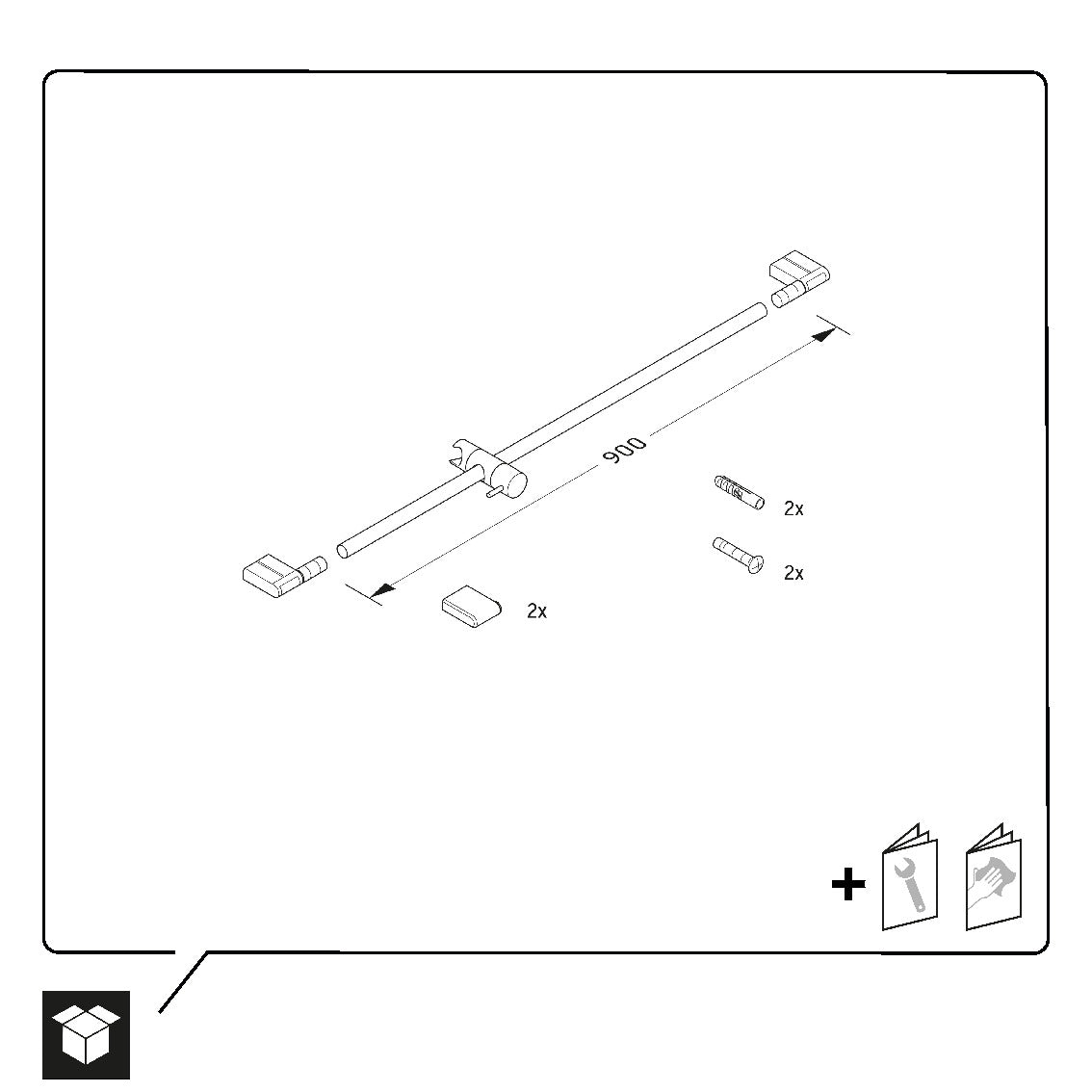 Barra doccia universale Duravit