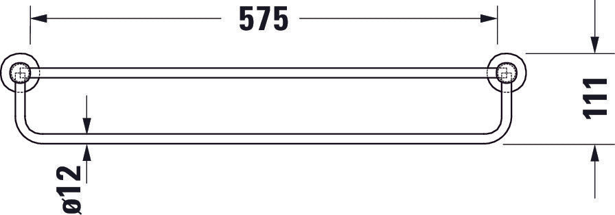 Duravit D-Code mensola portasciugamani