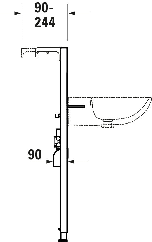 Elemento lavabo DuraSystem, standard