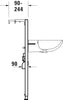 Elemento lavabo DuraSystem, standard