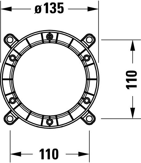 Duravit corpo base per miscelatore vasca