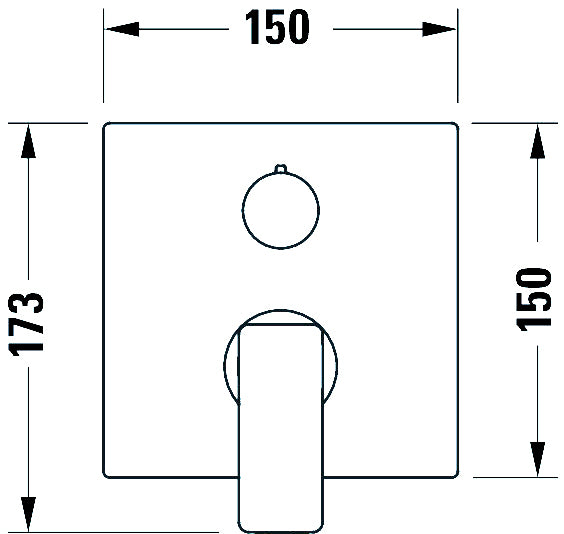 Miscelatore monocomando per doccia ad incasso Duravit Manhattan