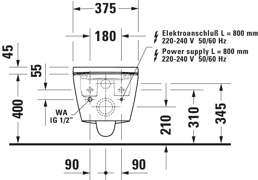 Duravit Soleil WC doccia