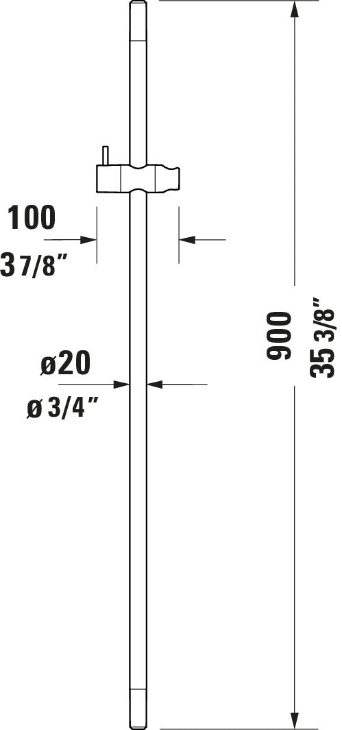 Barra doccia universale Duravit