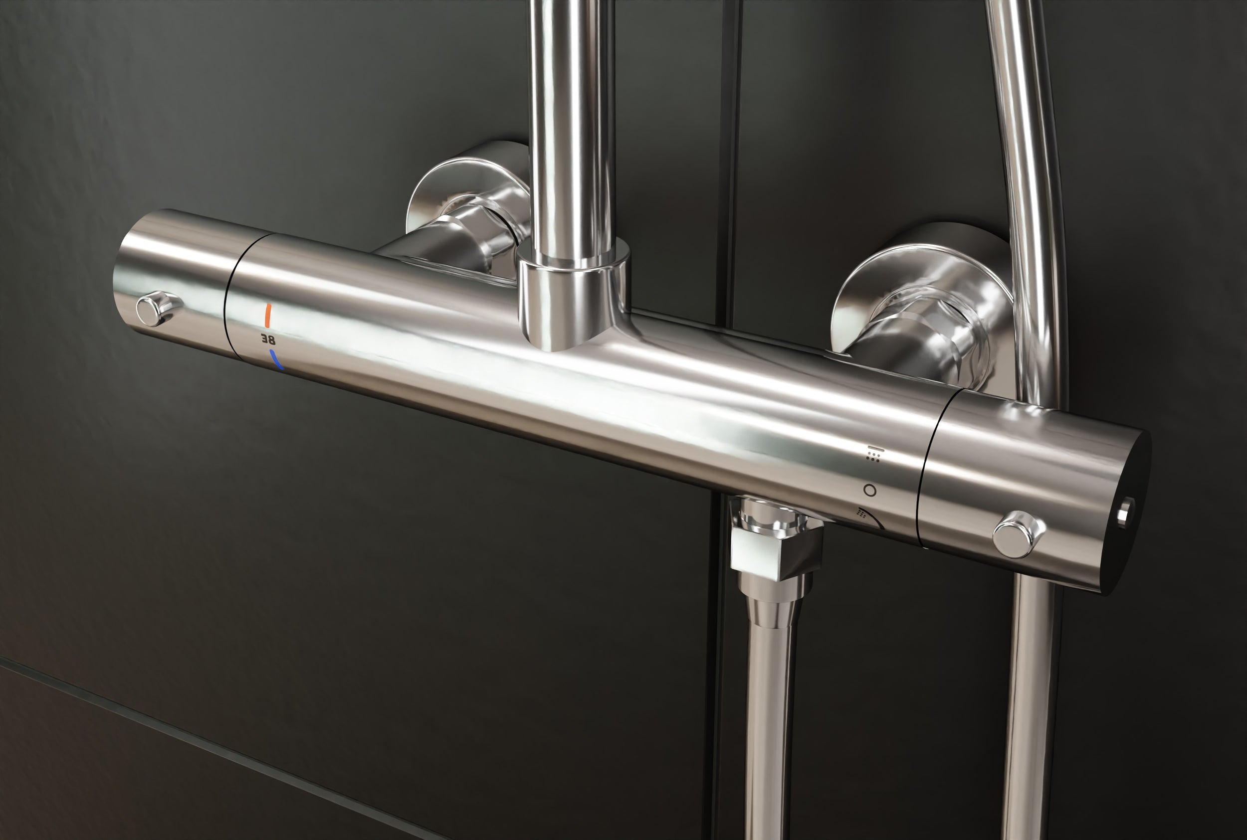 Colonna doccia di design termostatica 4011 BASIC