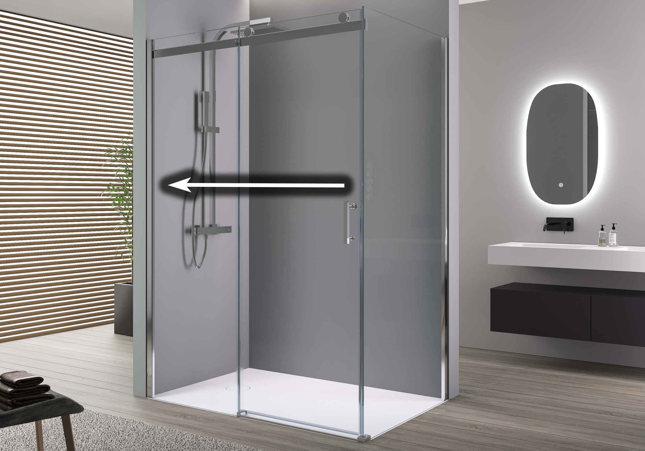 Cabina doccia con porta scorrevole EX806