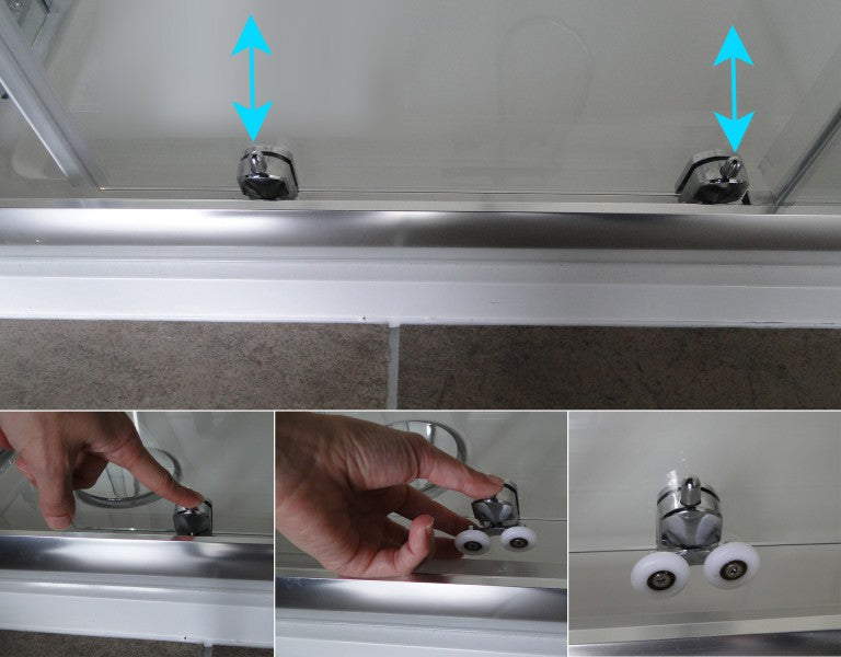 Rulli per porte doccia per porte scorrevoli