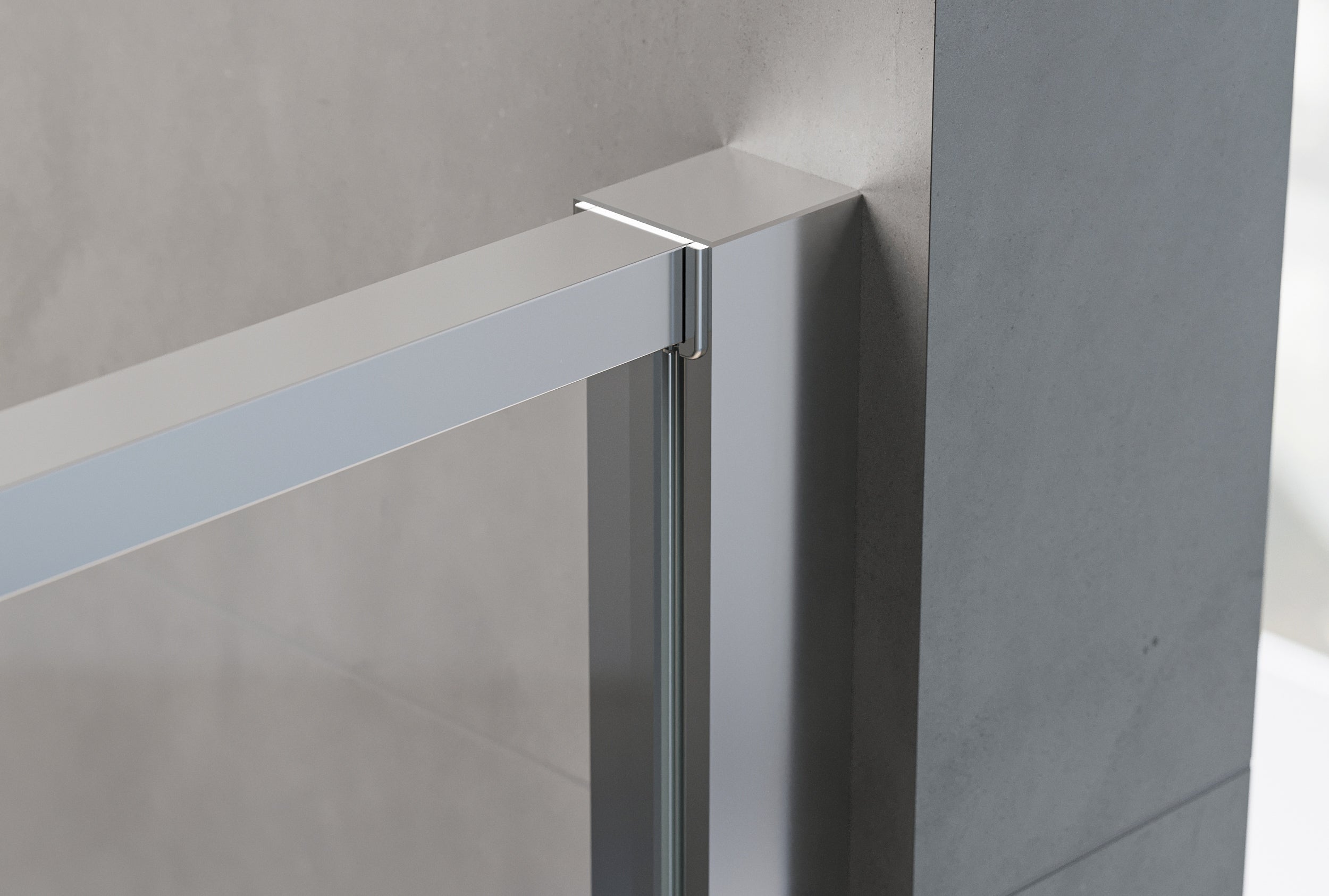 Doccia a incasso con porta a battente - due pannelli fissi NT607 - FLEX