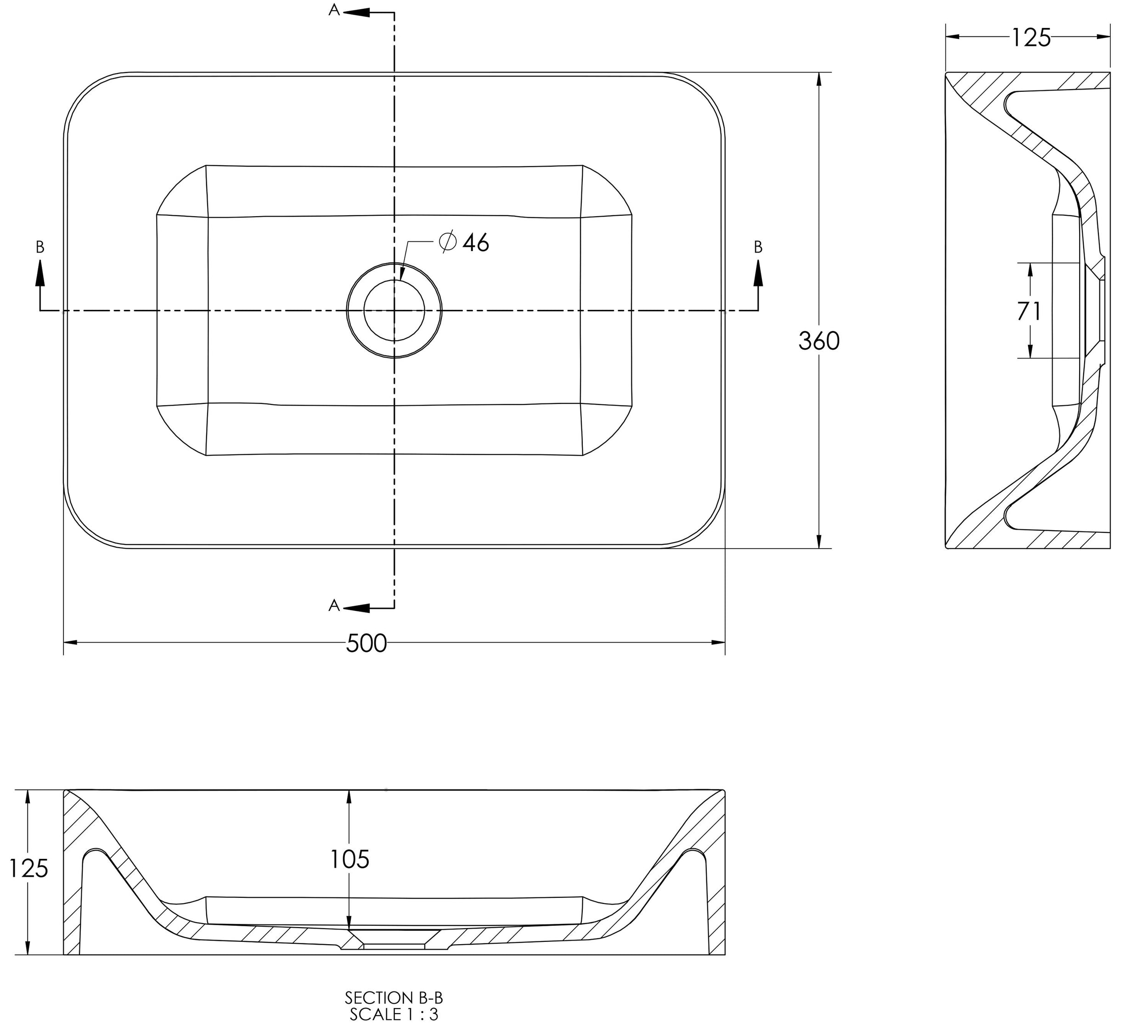 Lavabo da appoggio NT8566