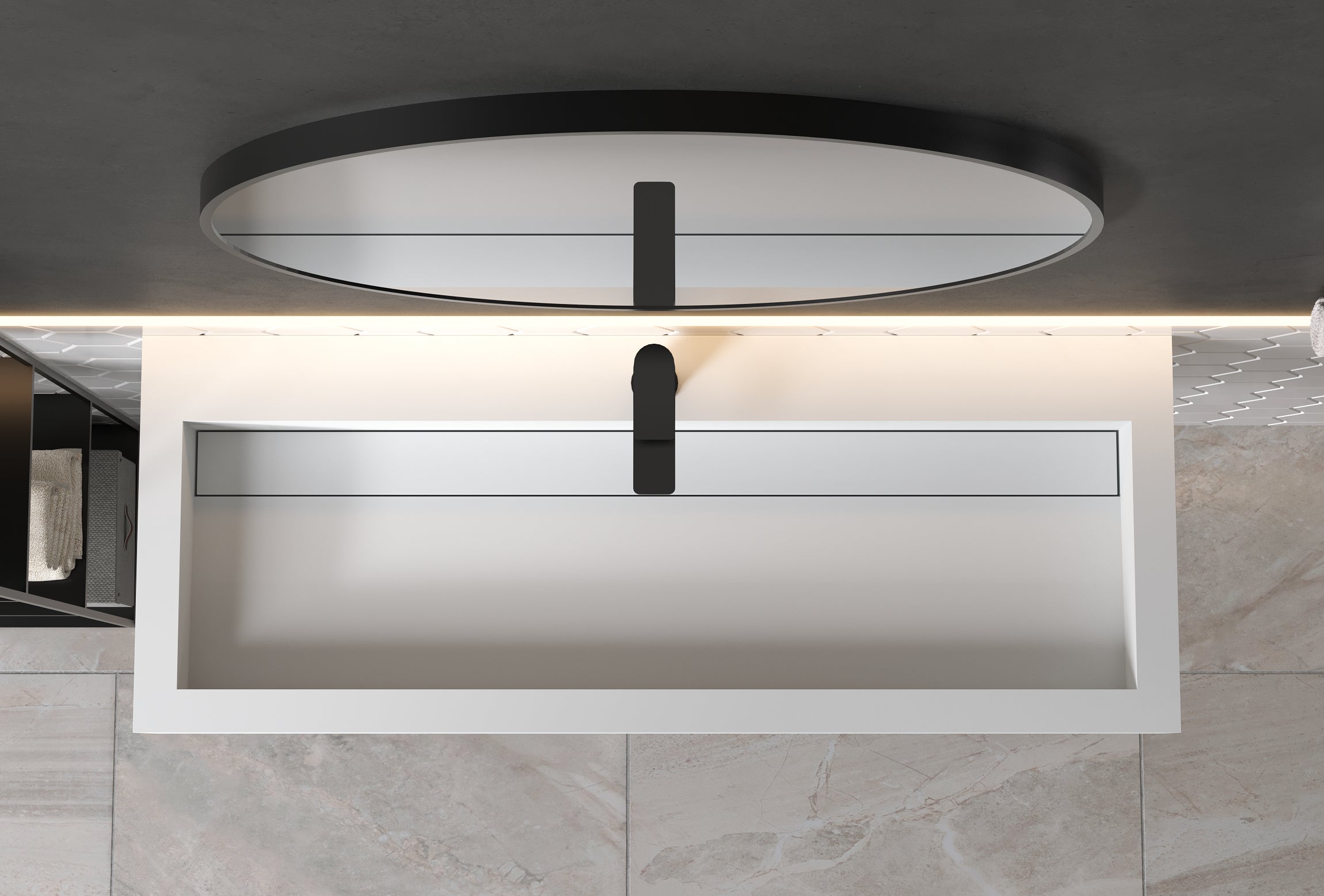 Lavabo sospeso o da appoggio PB2079 - Solid Stone