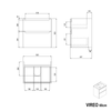 Set di mobili da bagno VIREO 60 cm con lavabo