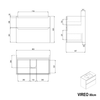 Set di mobili da bagno VIREO 80 cm con lavabo