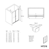 Cabina doccia con porte a doppio battente NT218