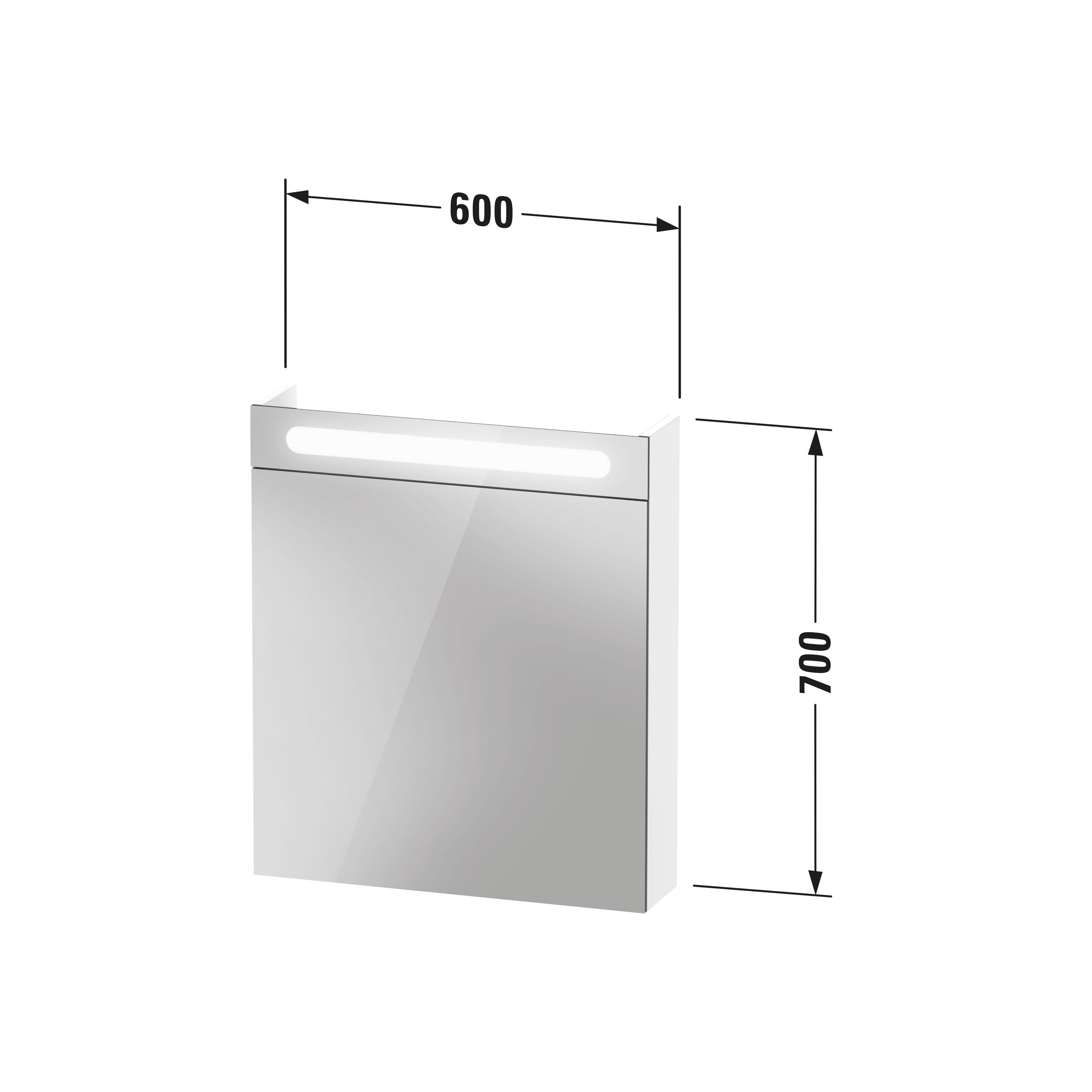 Armadio a specchio Duravit DuraPoint 60 cm