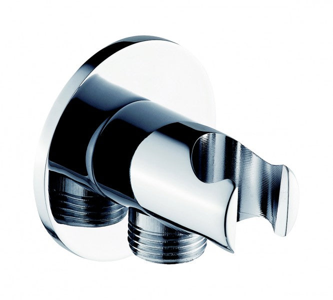 Curva di collegamento a parete BA003 con supporto per doccetta