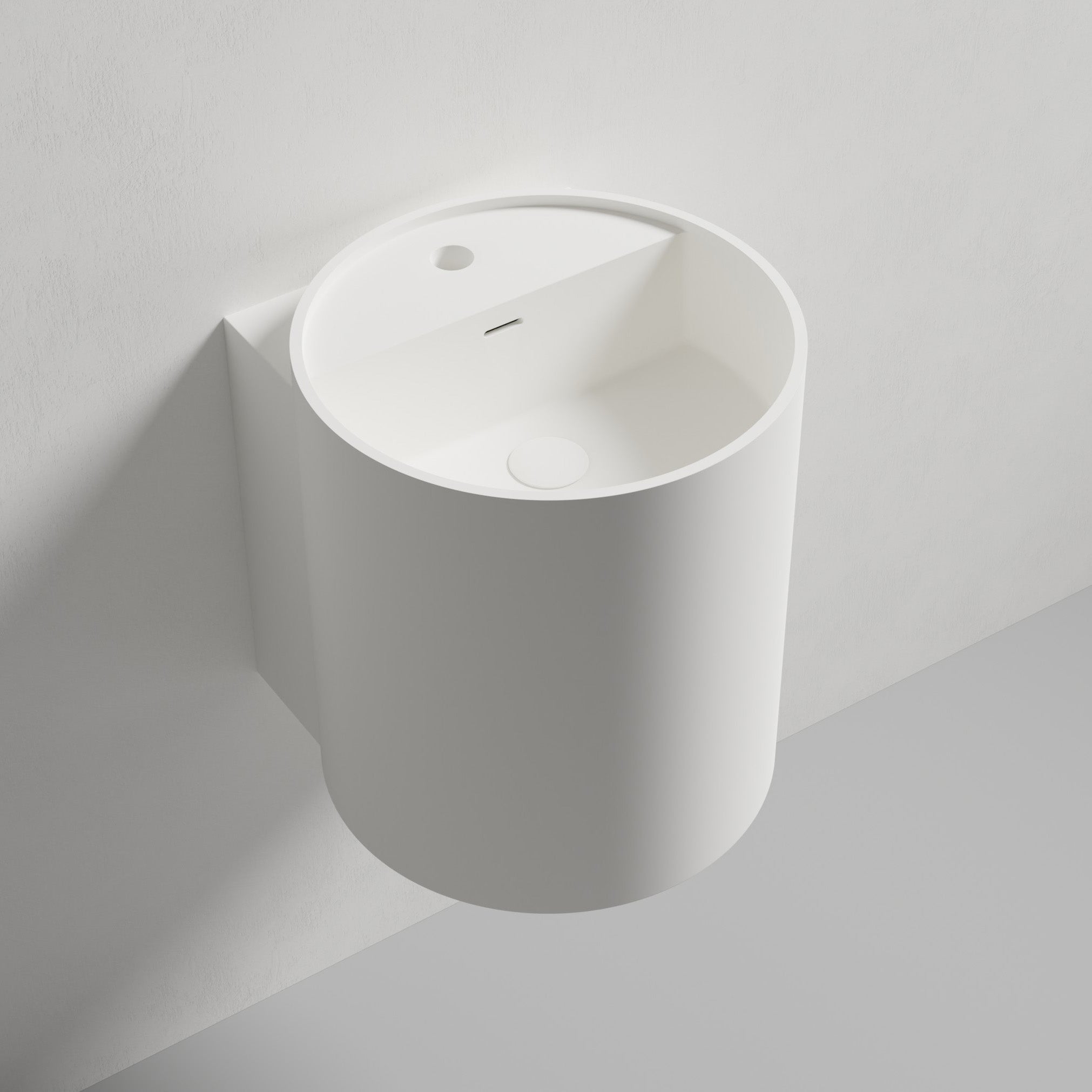 NT2440 lavabo a parete in fusione minerale