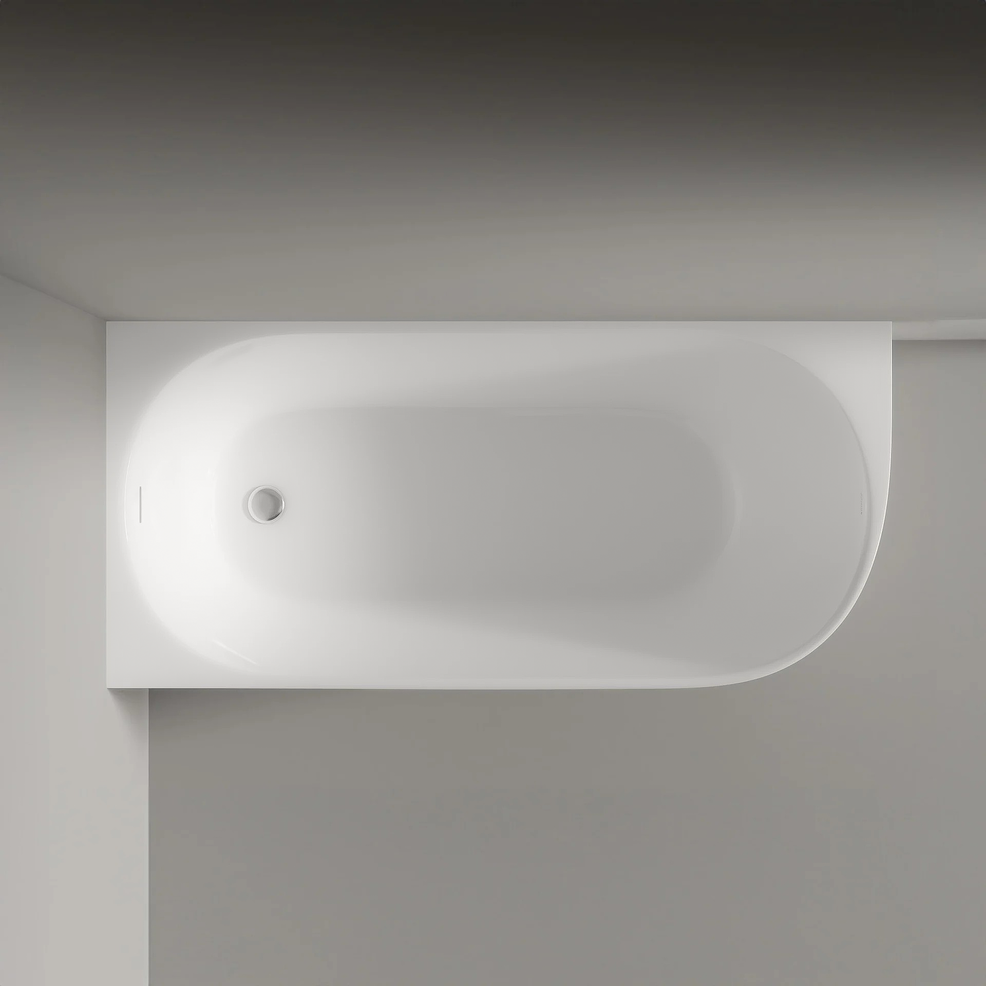 Vasca da bagno salvaspazio autoportante NORA CORNER