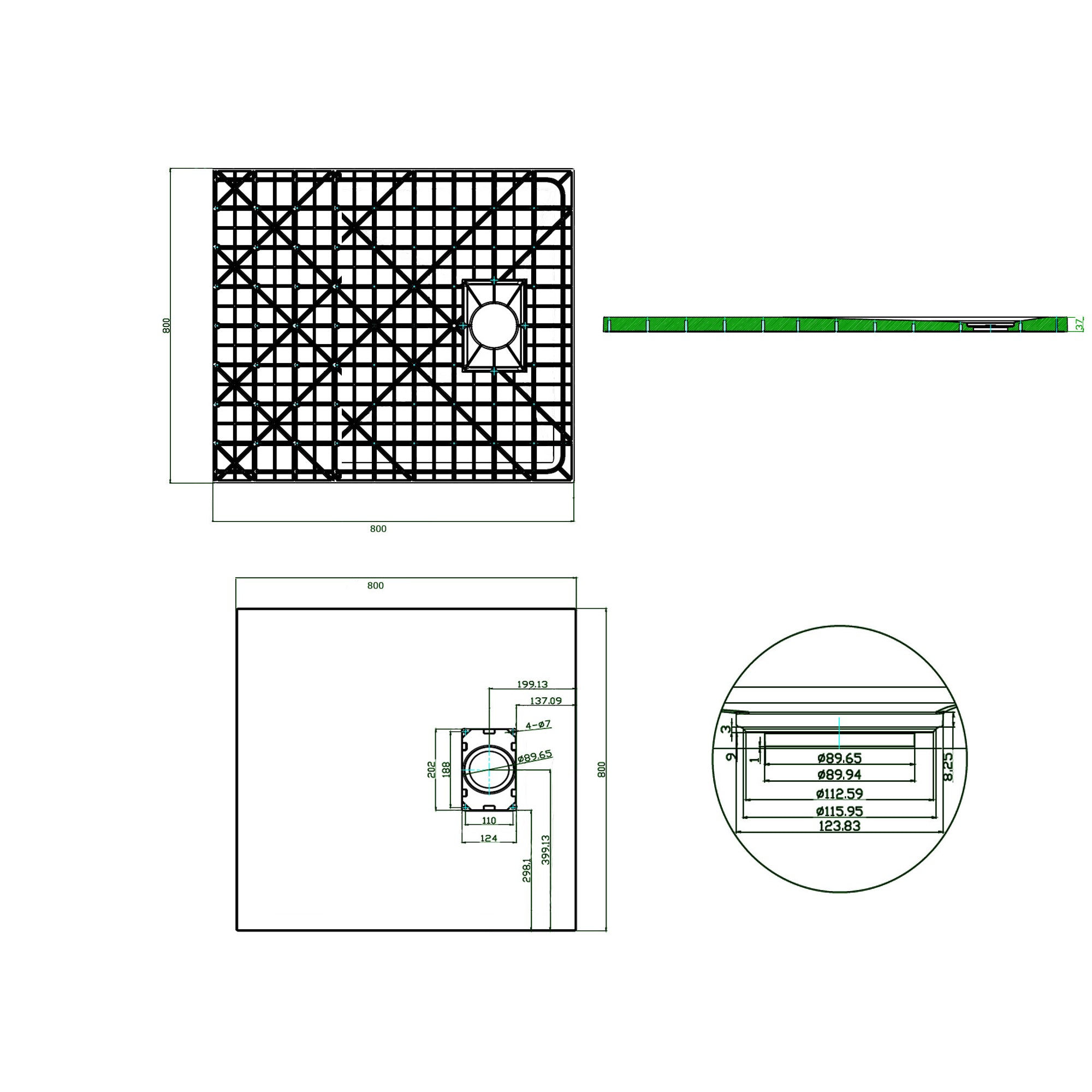 Piatto doccia GT-Serie