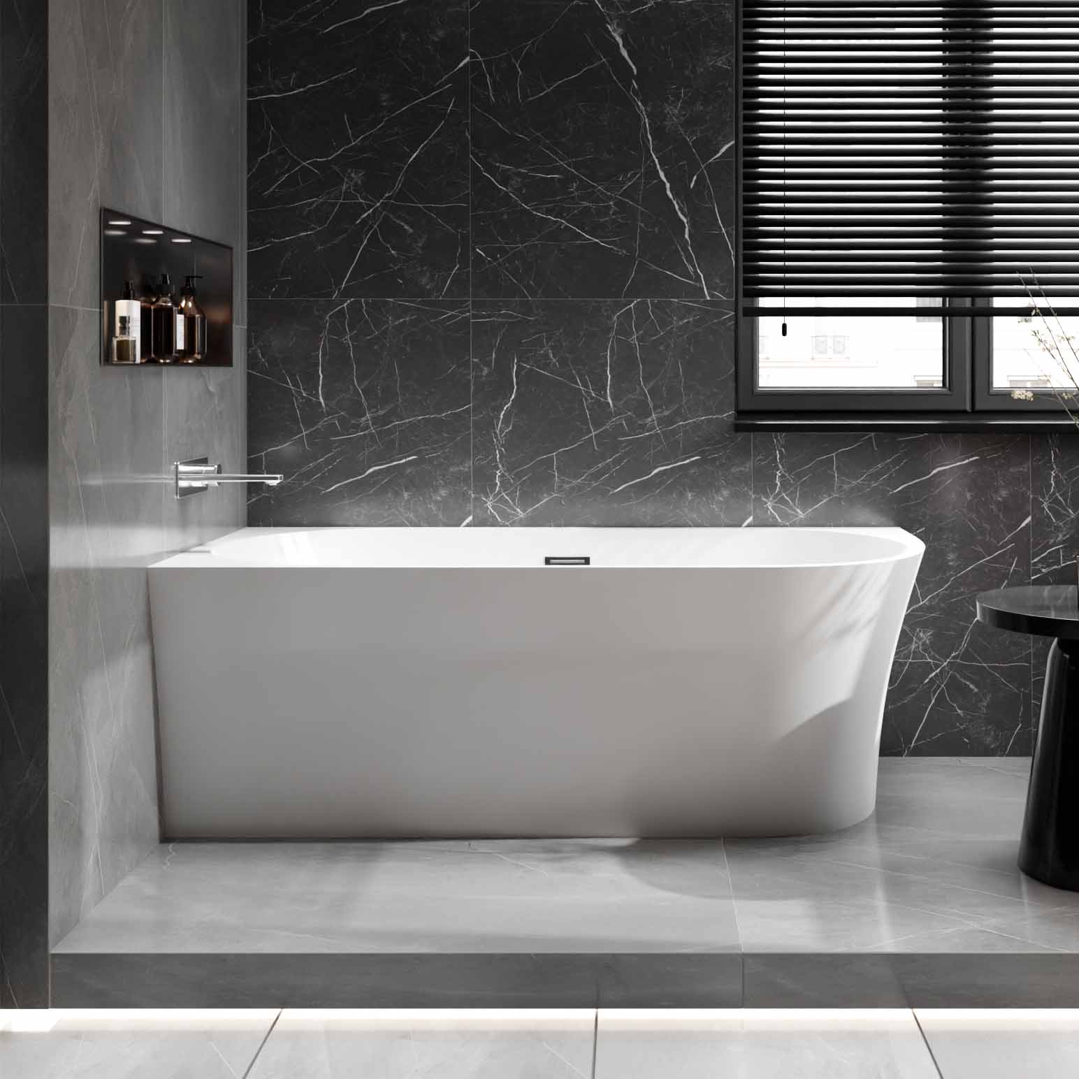 Vasca da bagno angolare NOVA CORNER in acrilico