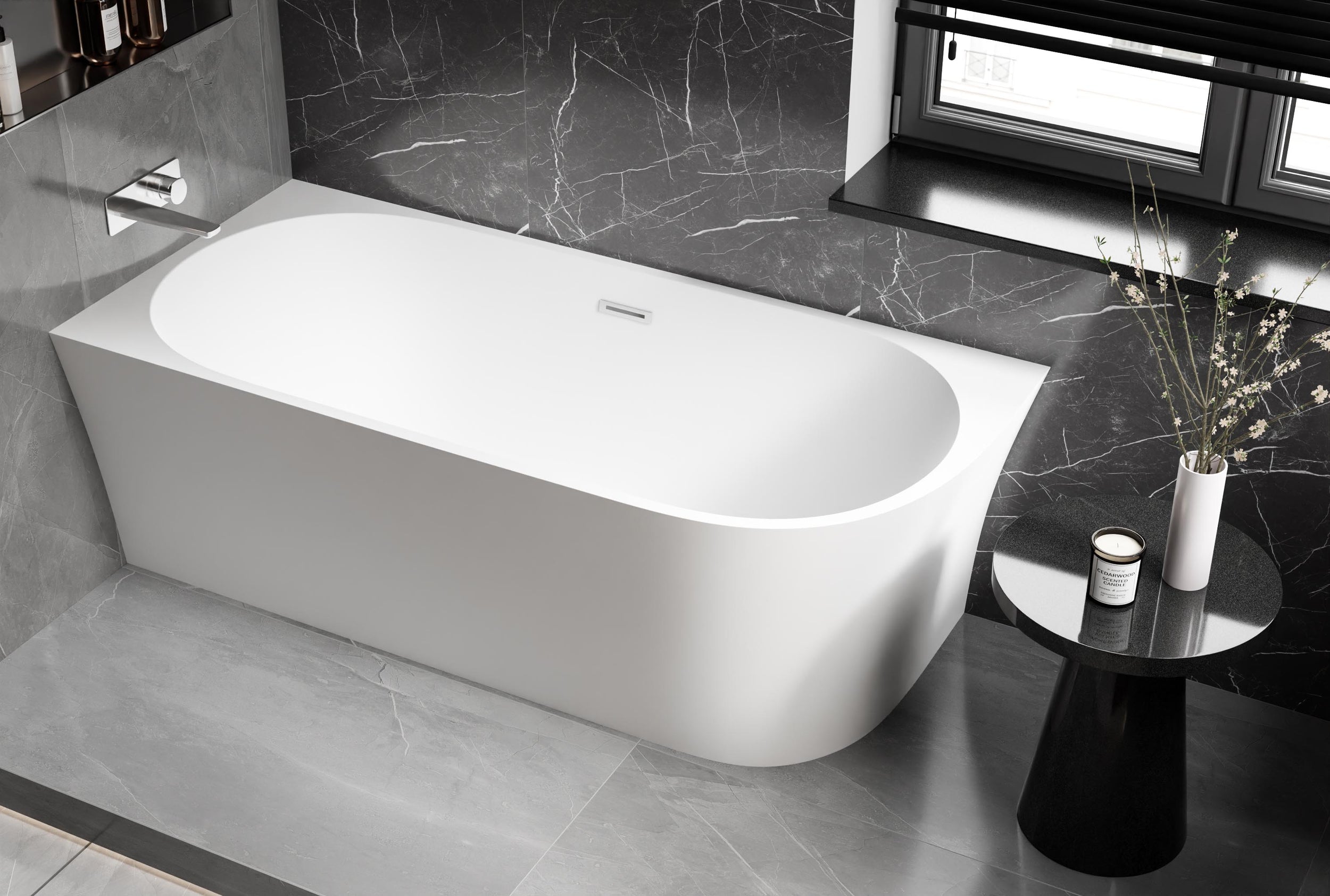 Vasca da bagno angolare NOVA CORNER in acrilico