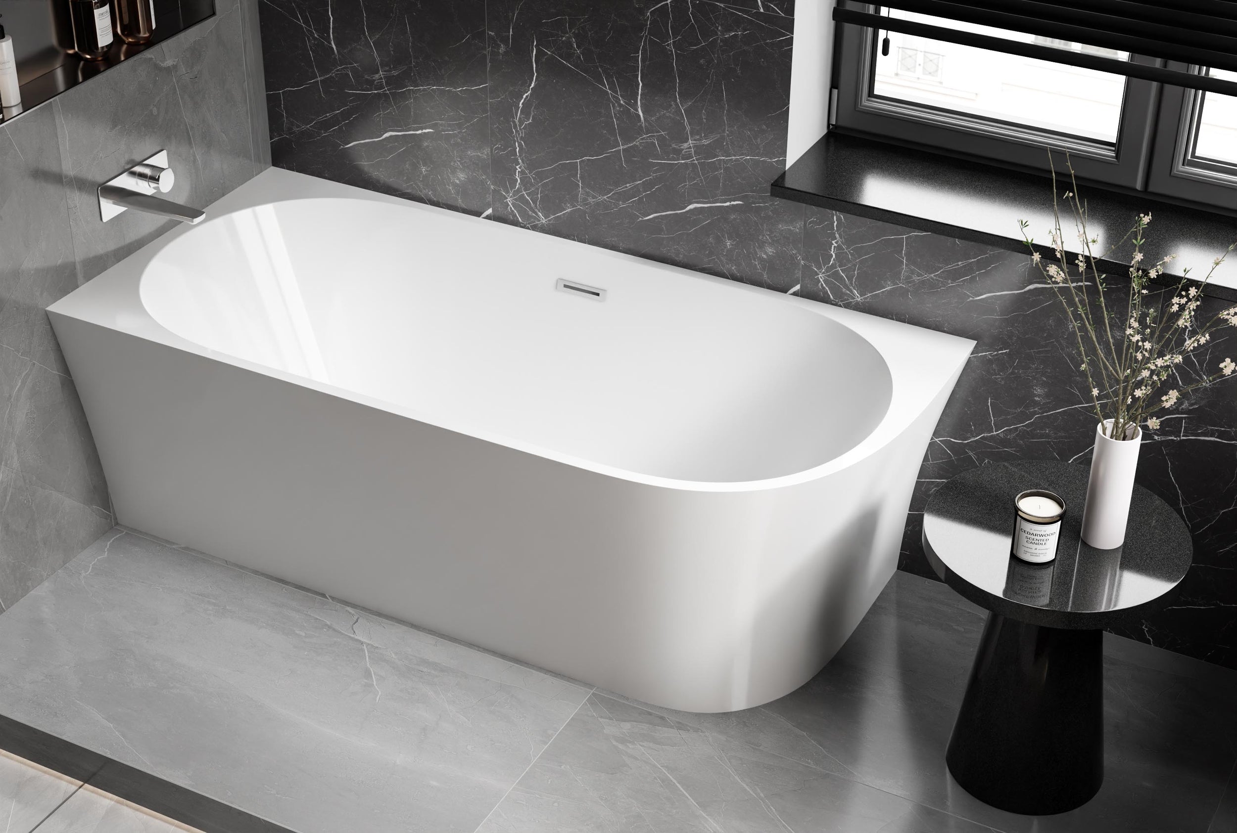 Vasca da bagno angolare NOVA CORNER in acrilico