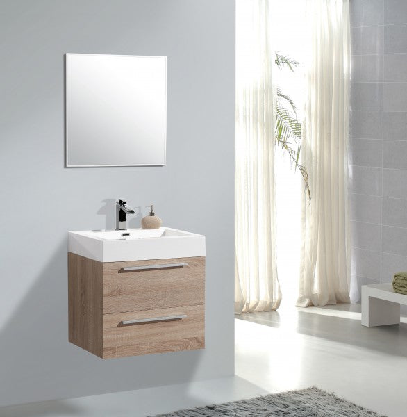 Set di mobili da bagno M600 in rovere sbiancato