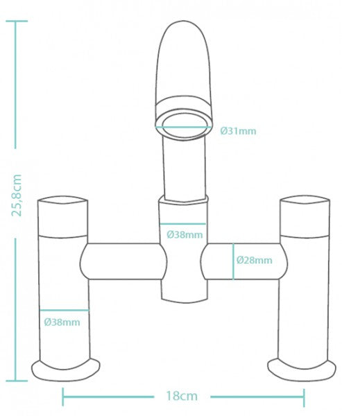 Rubinetto bagno romano Dietsche NEISSE
