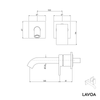 Miscelatore per lavabo a parete LAVOA