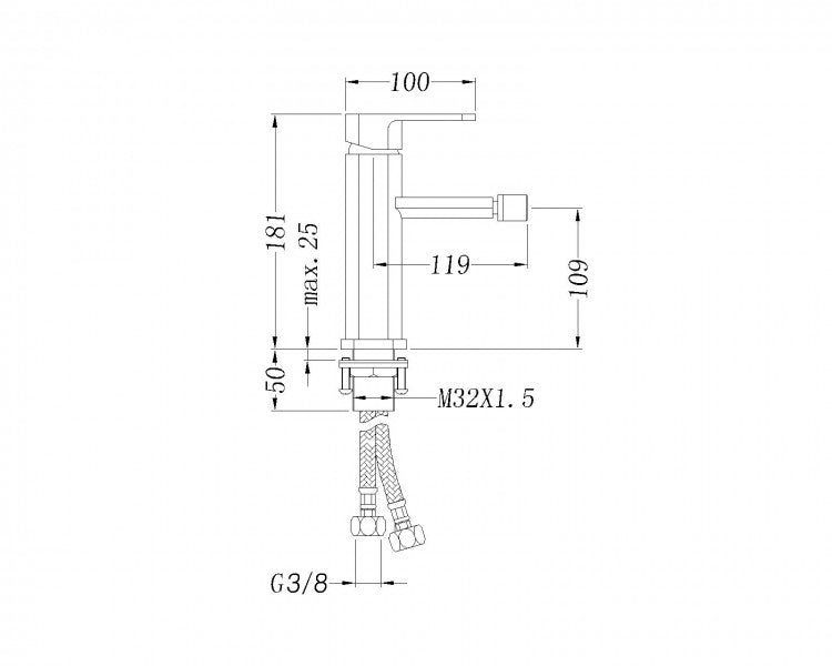 Rubinetto per bidet 1238C