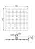 Soffione quadrato DPG2003