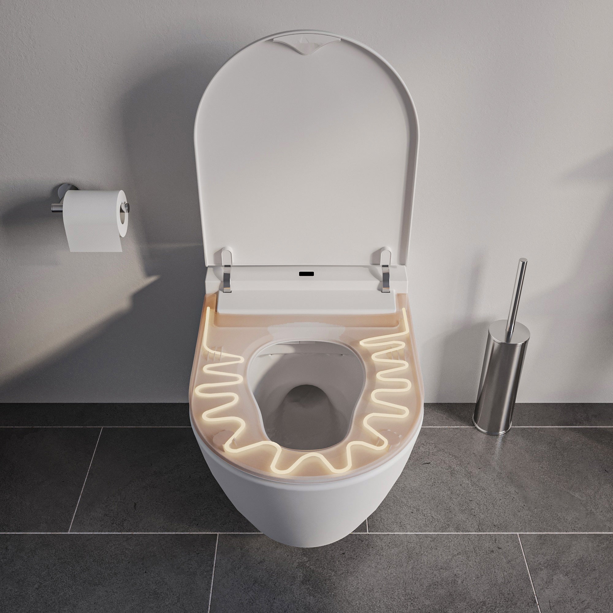 Set completo WC doccia 540 PRO con elemento da parete Geberit Duofix