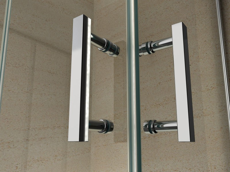 Cabina doccia angolare EX213, rivestimento NANO, 80 x 80cm - 8mm - senza piatto doccia