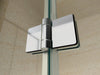 Cabina doccia angolare EX213, rivestimento NANO, 100 x 100cm - 8mm - con piatto doccia
