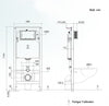 Pacchetto completo WC 43: WC B-8030R Nero