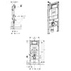Set completo WC doccia PREMIUM 1102 con elemento da incasso Geberit Duofix