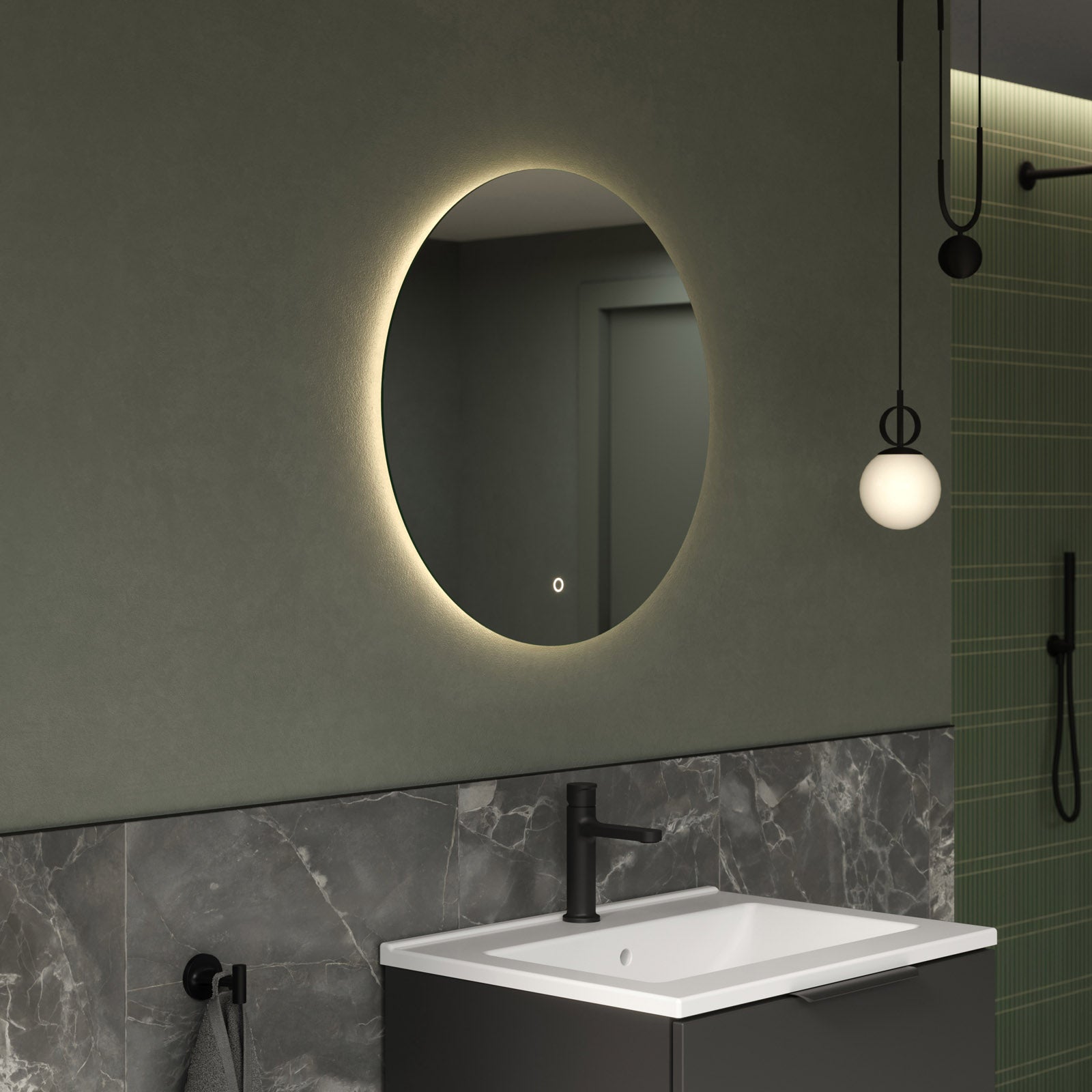 Specchio luminoso a LED Specchio da bagno 2712