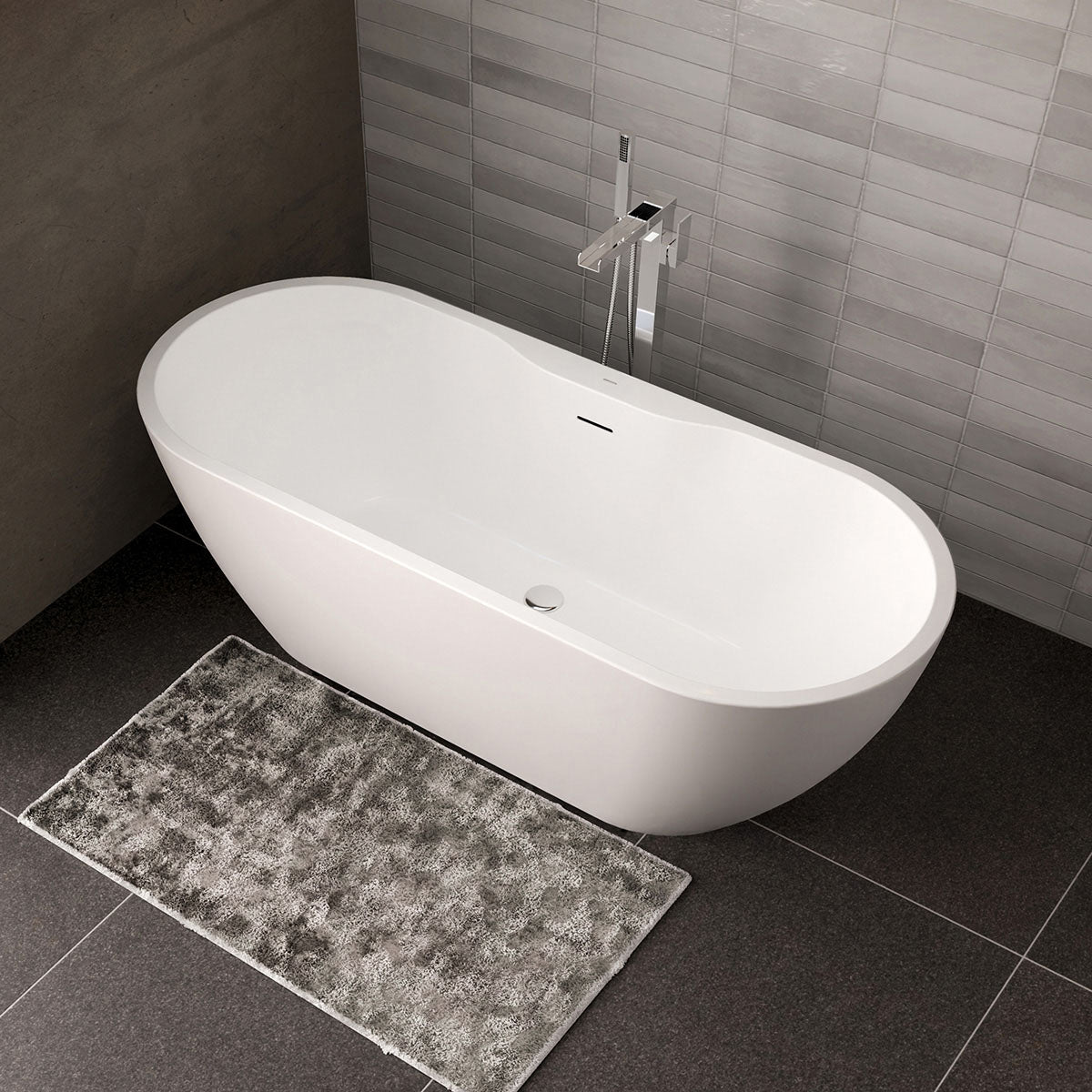 Vasca da bagno freestanding ROMA PLUS 2.0 in acrilico