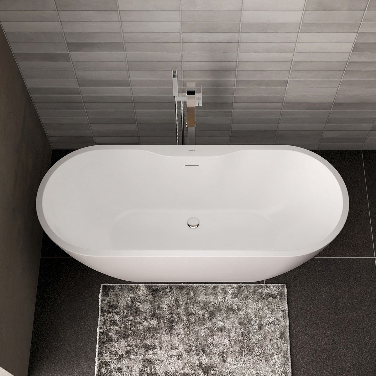 Vasca da bagno freestanding ROMA PLUS 2.0 in acrilico