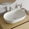 Lavabo da appoggio Duravit Lagoa 60 cm, DuraCast Smooth - Bianco opaco